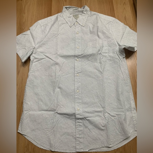 J. Crew Shirts Jcrew Short Sleeve Secret Wash Button Up Shirt Size Medium Poshmark